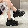 Casual Shoes Fashion Dame's Chunky Sneakers Heigeht Zwiększenie tenisa na platformę 9 cm dla kobiet grube oddychające sportowe tata