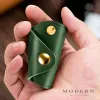 Wallets Modern Brand 100% Genuine Leather Key Organizer DIY Keychain EDC Mini Pocket Car Keyholder