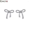 Stud -oorbellen Gmgyq kubieke zirkonia bloemen voor vrouwen mode -sieraden 2024 Joyeria de Acero Inoxidable Accessoires