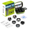 Chauffage APEXEL HD Mobile Phone Camera Lens 6 in 1 Cpl / étoile Lens de filtre grand angle Macro Lens pour smartphone Fish Eye Lente para Celuar