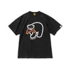 Fashion Trends top human made Brand Men's Women's T-Shirts Cartoon Tiger Flying Duck Panda Slub Cotton Short Sleeved tees