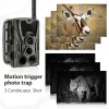 Caméras Caméra de chasse cellulaire Caméra faune infrarouge 2G MMS SMTP Trap photo Tire sans fil HC801M 20MP 1080P Vision nocturne