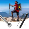 Bengala multifuncional retrátil Metal portátil portátil dobra de trekking bastão de caminhada para camping bastões de camping 240409