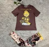 Moda Tasarımcısı Kadınlar Artı Boyut Terzini T-Shirt Pantolon 2 Parça Lüks Marka Sıradan Set 2 Parça Seti JB2972