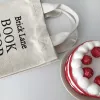 Tassen London Nieuwe lunchzak Canvas lunchbox Picnic Tote katoenen doek kleine handtas zakje diner container voedsel opbergtassen voor vrouwen