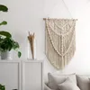 Tapestries 2024 Design Elegant Macrame Tapestry Wall Hangende Boemische handwerk geweven modern chic boho huizendecoratie