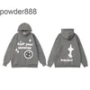 24SS High Street Trendy New Product Hoodie Letter Universo Star Foam Print Loose Velvet Hellstar