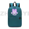 Mochilas clássicas para garotas de garotas imprimindo Aphmau Backpack Fashion Simple Executive Backpack Mulheres leve