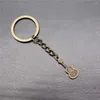 Keychains 1pcs Guitar Charms Keychain For Bags Pendant Jewelry Making In Ring Size 28mm