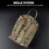 Accessoires Molle Tactical EHBO KIT MILITAIRE TAG VOOR HAIL GORD PACK HUNTING Vest Outdoor Camping Quick Response EHBO -pakket A