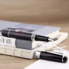 Pens Majohn T5 Piston Metal Fountain Pen Fireworks Iridium Nib EF / F / M 0,38 / 0,5 / 0,7 mm Largecapacité des cadeaux de bureau