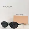 Luxe zonnebril dames mui mui zonnebrilontwerper Harajuku hoogwaardige ovale glazen luxe kleine ronde zonnebril nieuw product recept 971