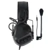 Accessoires Tactische headset hoofdtelefoon Militaire Earmuffs schieten headsets jagen hoorbeschermer oorbeschermend oorbeschermingsgebruik met PTT