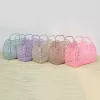 Bags Largecapacity Bag Hollow Jelly Beach Holiday Portable Tote Bag Reusable and Easy To Clean Plastic Portable Bath Basket