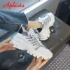 Casual schoenen ApHixta 2024 Platform Old Dad Women's Athletic Sneaker veter-up Sport Soft Sole Fashion Girl Ademend Walking Vrouw