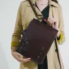 Ryggsäckar xmessun ny äkta läder ryggsäck för kvinnor 2023 mode vintage hög kvalitet lady enkel cowhide dator ryggsäck axel