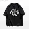 Kvinnors t-shirt sommargym T-shirt 100 Pure Cotton Overdized Herr T-shirt grafisk tryckning Sport plus storlek kvinnor t-shirt fr frakt y240420