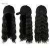 Ball Caps Baseball With Hair Extensions For Women Long Wavy Curly Hat