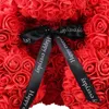 Dekorative Blumen Valentinstag Geschenk 25 cm rote Rose Blume künstlich für Dekoration Hochzeitsfreunde