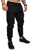 Mens Casual Fashion Lacing Elastic Sports Trousers Crotch Pants 240420