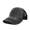 Imprezy kapelusze krążą Cross Mesh Back Baseball Cap Woman Washed Zmarł Bun Bun Ponycap Trucker Hat Drop dostawa Home Garden Suppt DHH98