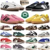 Com designers de caixas tênis de corrida homens homens leopardo goma rosa cinza sneakers spezial preto branco azul brilhante masculino verde escuro para fora do ar livre esportes 36-45