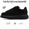 Designer shoe Leather Lace Up Men Fashion High flat Platform big soled White Black mens womens Luxury velvet suede Casual Shoes Sneakers Espadrilles 35-48 with box