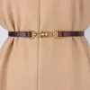 Réglage des courroies en cuir authentiques élastiques pour femmes accessoires de robe de manteau femelles