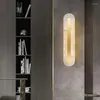 Lampa ścienna Minimalistyczna marmur Marme Modern Metal Gold LED Bedside Mount Sypial