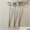 Hooks Rails slitsade krokvaror Shees Shop Store Slatwall Single 4 Size Supermarket Display Montering Prong Hanger DH93 Drop Delivery Hom DHXI5