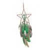 Decoratieve beeldjes Dream Catcher Wall Hang draagbaar met veren netto huizendecoratie handgemaakt ornament voor inheemse geschenkauto kinderen