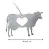 Decorative Figurines Farm Animal Decor Windmill House Pendant Ironwork Hollow Heart Design Not Easily Deformed Strong Effect For