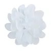 Decorative Flowers 5Pcs 12CM 3D Large Chiffon Artificial Simulated Fabric Wedding Decoration Girls Headwear Accessories DIY Fake Flower