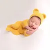 Furry Baby Bear Dompers с ножом для комбинезона 2PCS Sets Mink Hair Mabant Boy Girl Pographing Costumes po pops 240409