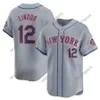 NY 12 Francisco Lindor Mets 2024 City Connect Jersey Francisco Alvarez Kodai Senga Alex Ramirez Brandon Nimmo Starling Marte Jeff McNeil Edwin Diaz Pete Alonso