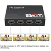 1 x 4 Convertitore splitter compatibile con HDMIpatibile 1 in 4 Out HD 1.4 Amplificatore splitter HDCP 1080p Dual display per HDTV DVD PS3 Xbox