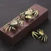 Pure Brass Crab Figurines Animal Statue Miniatures Copper Ornaments Home Office Desk Decoration Crafts Decor Nordic 1pcs 240418