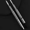 Stifte MajooHn A1 Press Füllfederhals Stift einziehbar EF NIB 0,4 mm Matt Black Metall mit Clip/No Clip Ink Stift Office School Schreibgeschenkschachtel