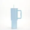 Vide extérieur 40oz304 Poigure en acier inoxydable tasse de voiture tasse de voiture à double couche à la crème glacée tasse de paille tasse isolée 240110