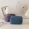 Cosmetische tassen Solid Soft Plush make -uptas Travel opslag schattige dames potloodkas handtassen wasstationery