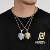 Hip Hop -zanger XxxTentacion Head Pendant koper set zirkon trendsetter gepersonaliseerde hiphop ketting