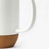 Coppa di caffè in ceramica nordica con coperchio di tazza di birra al latte di tè per latte per latte per latte d'acqua Accessori per la cucina per bevande per la cucina 240418