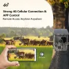 Camera's Outdoor 4G LTE Cellular Trail Camera Hunting Wireless Cam 30mp2.7k Video's, No Glow Night Vision, Motion Activated 120 Wide Angle