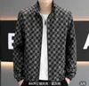 European and American style 2024 autumn/winter new boutique patchwork hooded printed jacket, large solid color men's fashionable jacket