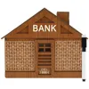 Wood Piggy Bank Retro Money Box с Counter Creative House Piggy Bank 2000 Euro Evhip Case Case с 240411