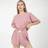 Ladies Pyjamas Casual Wear Frühlings- und Herbst Sommer Womens Shortsleeved Sexy Shorts Homewear Set 240410