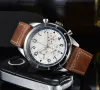 2024 New Luxury Men's Watch Quartz Ausdauer Pro Chronograph 44mm Leder Uhren Band 1884 Männer Uhren Hardx -Glas -Armbanduhren