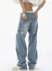 Jeans da donna Donne donne vintage strappata Design Design dei pantaloni da jeans 2024 E-girls di High Street Street Street Street Pantaloni chic chic chic