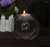 Titulares de velas Crystal Glass Title Table Table Candlestick Romantic Wedding Bar Party Dening Decor Home Decor