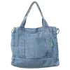 Портфель джинсовые сумки для женщин для женщин на высокой улице сумки для плеча женская сумка для покупателей пригородной экологически